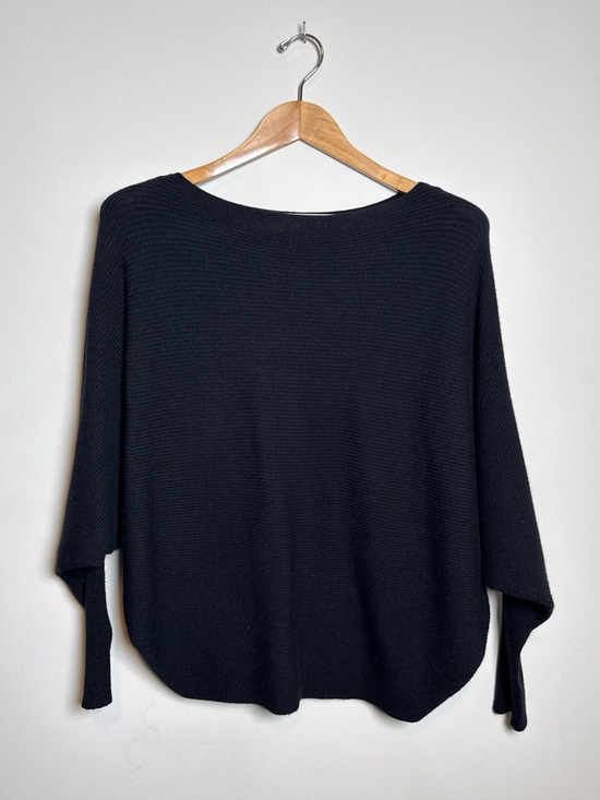 Philosophy Sweaters - Philosophy Republic Clothing  | Ribbed Dolman Sleeve Sweater | Black | Large